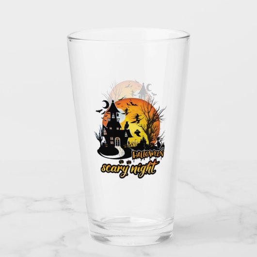 Verre Nuit d'Halloween effrayant (Devant)