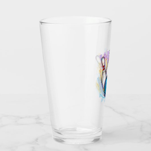 Verre numériquement bowling peint (Droite)
