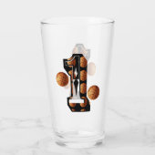 Verre Numéro Un De Basket-Ball, (Dos)