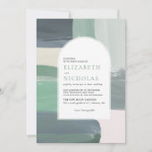 Verre Océan de Bord de Mer | Faire-Part de Mariage (Devant)