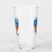 Verre Ocean Heart Waves and Shells – Coastal Personalize (Gauche)