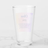 Verre Octobre Birthstone Opal conception (Dos)