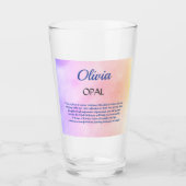 Verre Octobre Birthstone Opal conception (Devant)