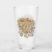 Verre Octopus Steampunk Surreal Retro Style Machine (Dos)