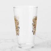 Verre Octopus Steampunk Surreal Retro Style Machine (Gauche)