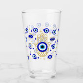 Verre Oeil malin de Hamsa (Devant)