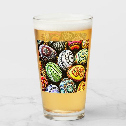 Verre OEufs de Pâques piqués (Dos (rempli))