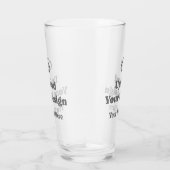 Verre Œuvre d'art plus texte (Droite)