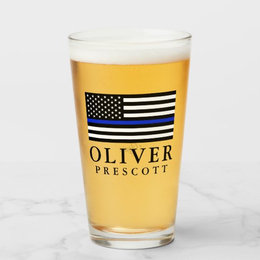 Verre Officier de police| Anniversaire du service (Devant (rempli))