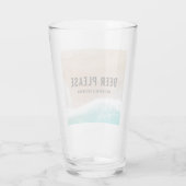 Verre Offre de plage océanique été drôle typographie (Dos)