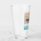 Verre Offre de plage océanique été drôle typographie (Droite)