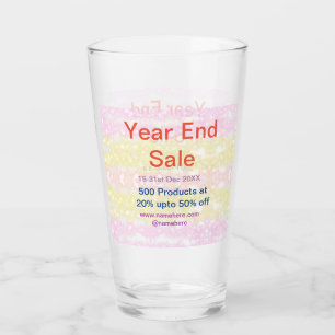 Verre Offre de promotion commerciale de vente de fin d'a