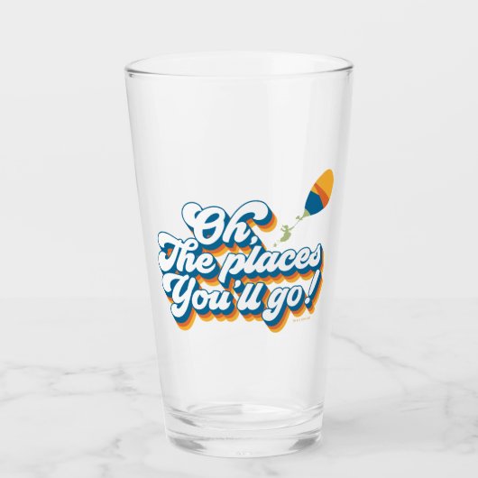 Verre Oh, les endroits où tu vas ! Citation avec ballon (Devant)