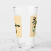 Verre Oiseau de la Couronne fantaisie sur la pêche (Droite)