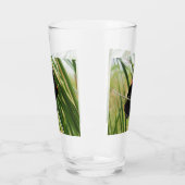 Verre Oiseau-noir à ailes rouges - Série d'oiseaux Jardi (Gauche)