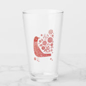 Verre Oiseau nordique (Devant)