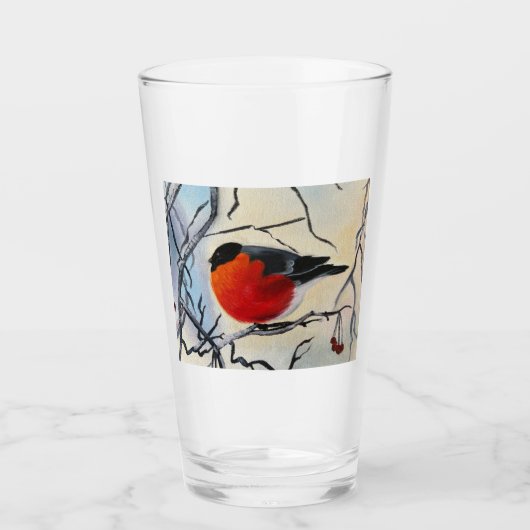 Verre Oiseau rouge (Devant)