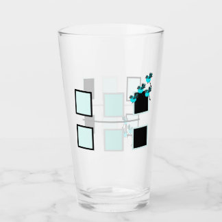 Verre Oiseaux bleus en vol tous les jours