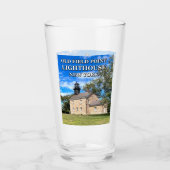 Verre Old Field Point Lighthouse, New York Pint Glass (Devant)