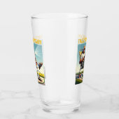 Verre Old School Man Watering Lawn (Droite)