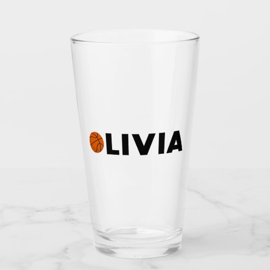 Verre Olivia Basketball (Devant)