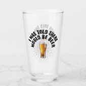 Verre On M'A Dit Qu'Il Y Aurait De La Bière (Dos)