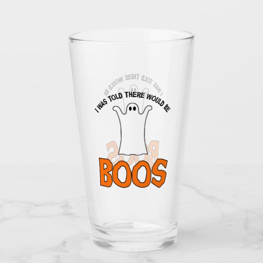 Verre On M'A Dit Qu'Il Y Aurait Des Boos (Devant)