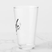 Verre Oncle Elégant Typographie Nouveau Oncle (Gauche)