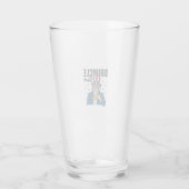 Verre Oncle Sam drôle de conception vectorielle de bière (Dos)