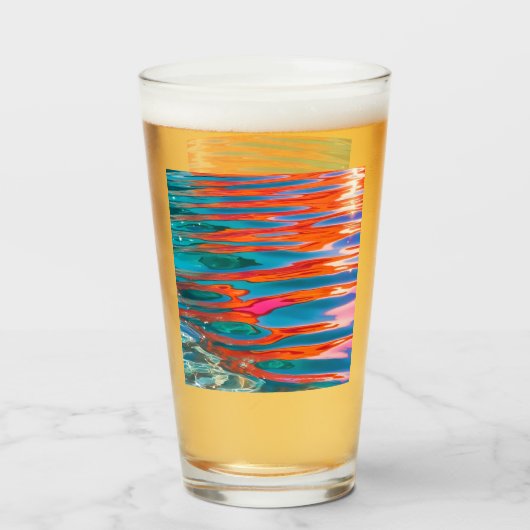 Verre Ondes colorées (Dos (rempli))