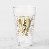 Verre Onglet de guitare de notes musicales personnalisée (Devant)