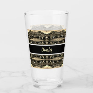 Verre Opéra Staatsoper Fiaker Vienne Autriche vintage