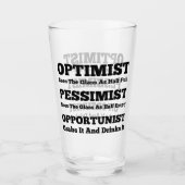 Verre Optimiste, pessimiste et opportuniste (Devant)