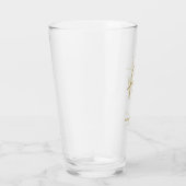 Verre Or calligraphique simple 40e anniversaire (Droite)