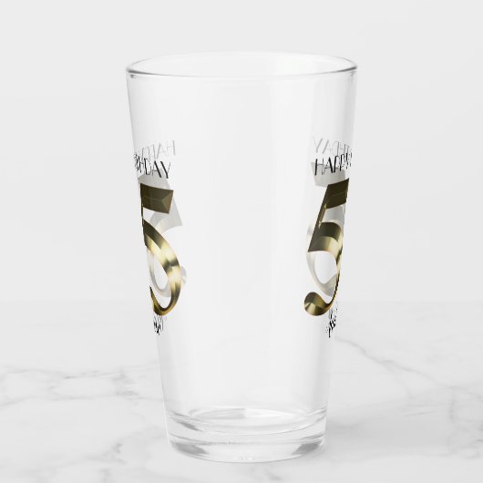 Verre Or métallique 55e anniversaire (Droite)