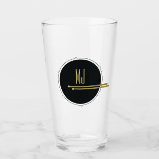 Verre Or Noir Batteur Monogramme