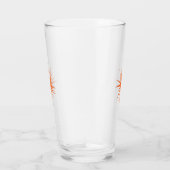 Verre Orange atomique Starburst Retro Midsiècle (Droite)