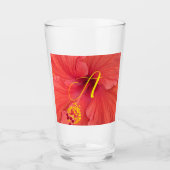 Verre Orange Hibiscus photo avec script initial (Devant)