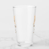 Verre Orange monogramme douche de mariée ajouter nom mod (Droite)