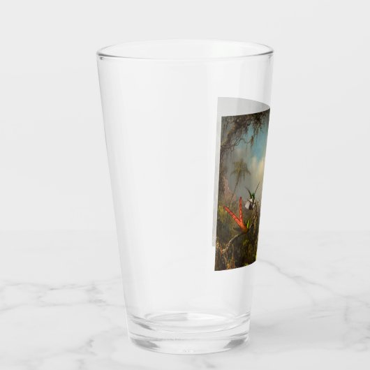 Verre Orchidée avec deux colibris Heade (Droite)