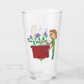 Verre Orchidée en croissance (Devant)