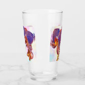 Verre orchidée violette et ambre (Gauche)