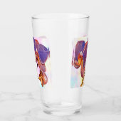 Verre orchidée violette et ambre (Droite)