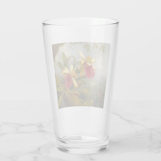 Verre Orchidées et colibri Heade (Dos)