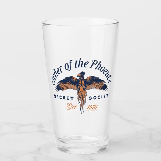 Verre Ordre du PHOENIX Société Secrète Graphique (Devant)
