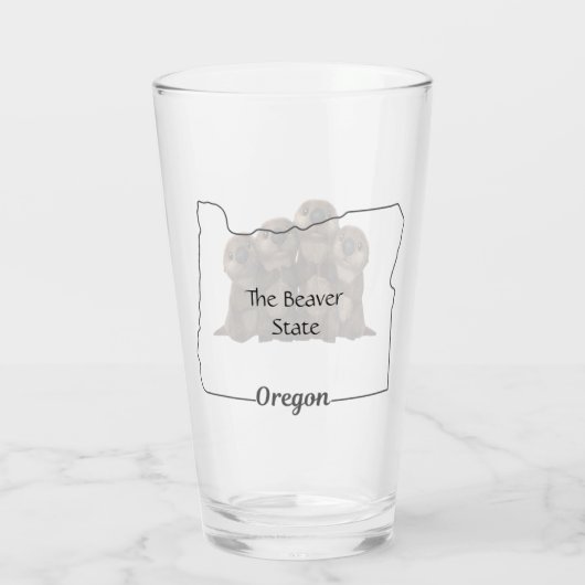 Verre Oregon-L'État Beaver (Dos)