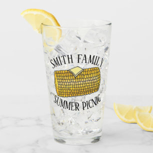 Verre Oreille jaune de maïs sur le pique-nique de la fam