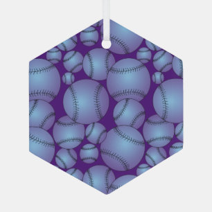 Verre Ornement en céramique Motif de baseball