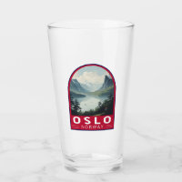 Oslo Norvège Travel Art Vintage