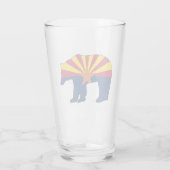 Verre Ours au drapeau de l'Arizona (Dos)